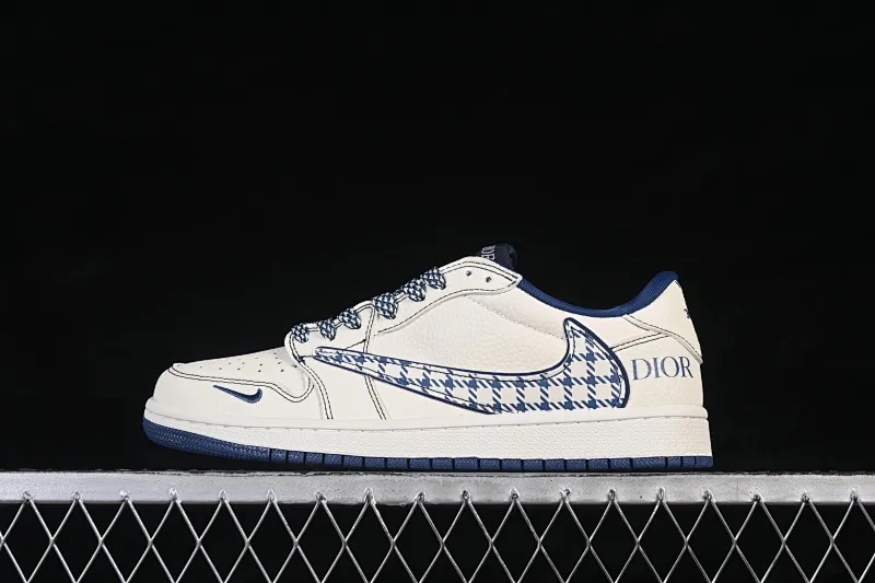 All categories Air Jordan Jordan series basketball shoes Air Jordan 1 Low high-end customized low-top sneakers Air Jordan 1 Low AJ1 Joe 1 Dior joint high-end customized low-top retro basketball shoes LD2028-072